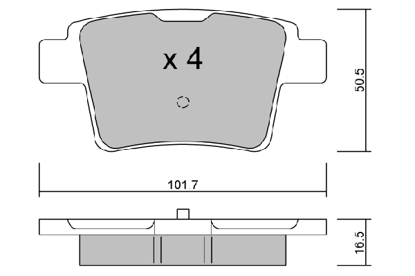 Kit de plaquettes de frein, frein à disque